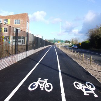 Bicycle lane surfacing