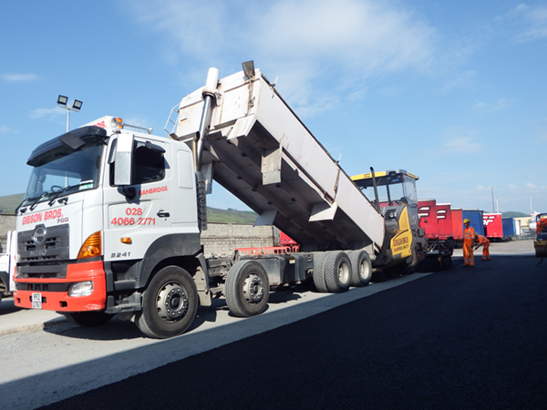 Commercial road surfacing